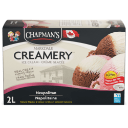 Neapolitan Ice Cream (Peanut Free) - 2 L Box - Chapman's