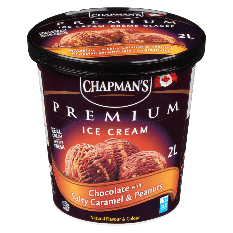 Chocolate With Salty Caramel & Peanuts Ice Cream - Chapman ...