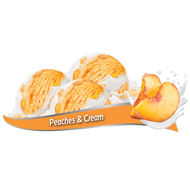 Canadian Peaches & Cream Frozen Yogurt - Chapman's Ice Cream